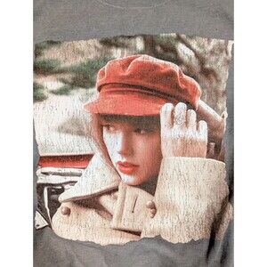 Taylor Swift (TV) Red Album Long Sleeve Crewneck Sweatshirt Women's Size L Gray
